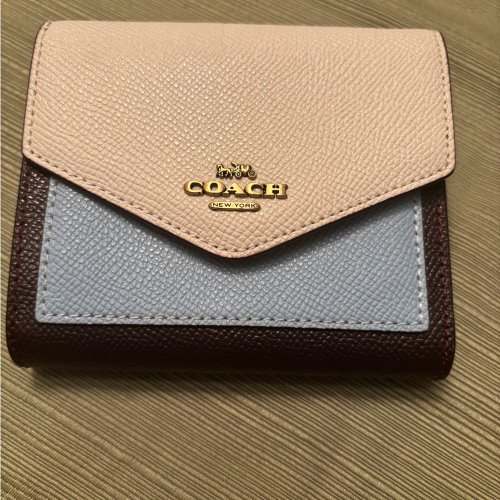 Coach Tri-Color Leather Wallet
